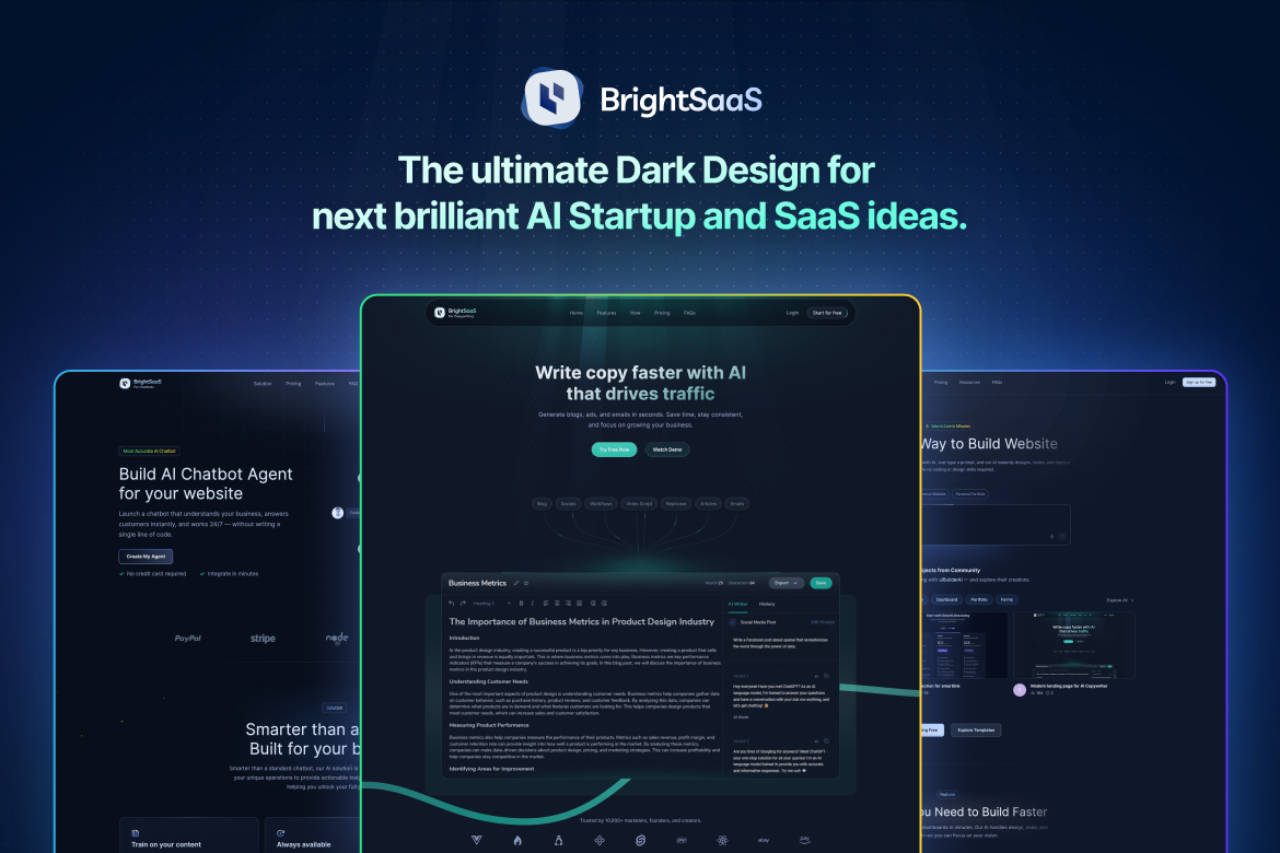 Brightsaas HTML Template